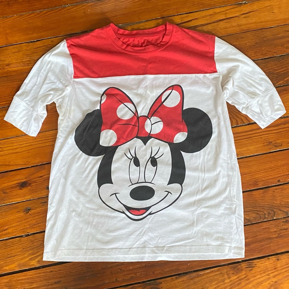 Disney Minnie Mouse Short Sleeve Shirt Size Large